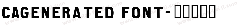 CAGenerated font字体转换